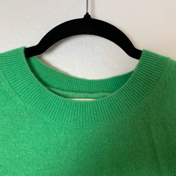 Part Two Cashmere Sweater Kelly Green XS Preppy Holiday Old Money Sustainable - Picture 2 of 12